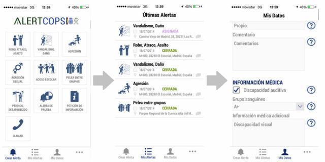 Llega 'Alertcops', el nuevo sistema de alerta a los cuerpos de seguridad