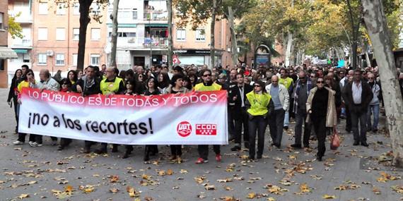 El PSOE se felicita por la manifestación contra la política de ajustes del gobierno de Alcorcón