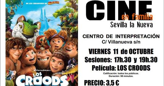 Sevilla la Nueva proyectará 'Los Croods' en el Centro de Interpretación