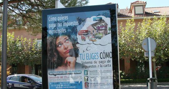 Sevilla la Nueva inicia una campaña para dar a conocer el pago de impuestos ‘a la carta’