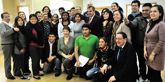 Fermosel y De Foxá visitan el centro Hispano Peruano de Majadahonda