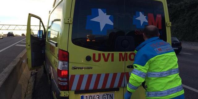 Herido grave un motorista tras ser alcanzado por dos coches en Majadahonda