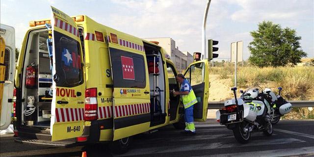 Herido grave tras ser atropellado por un camión en Coslada