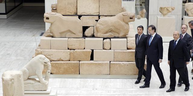 Rajoy y González descubren el 'nuevo' Museo Arqueológico