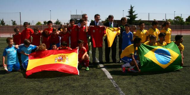 Coslada recrea una final anticipada del Mundial entre España y Brasil