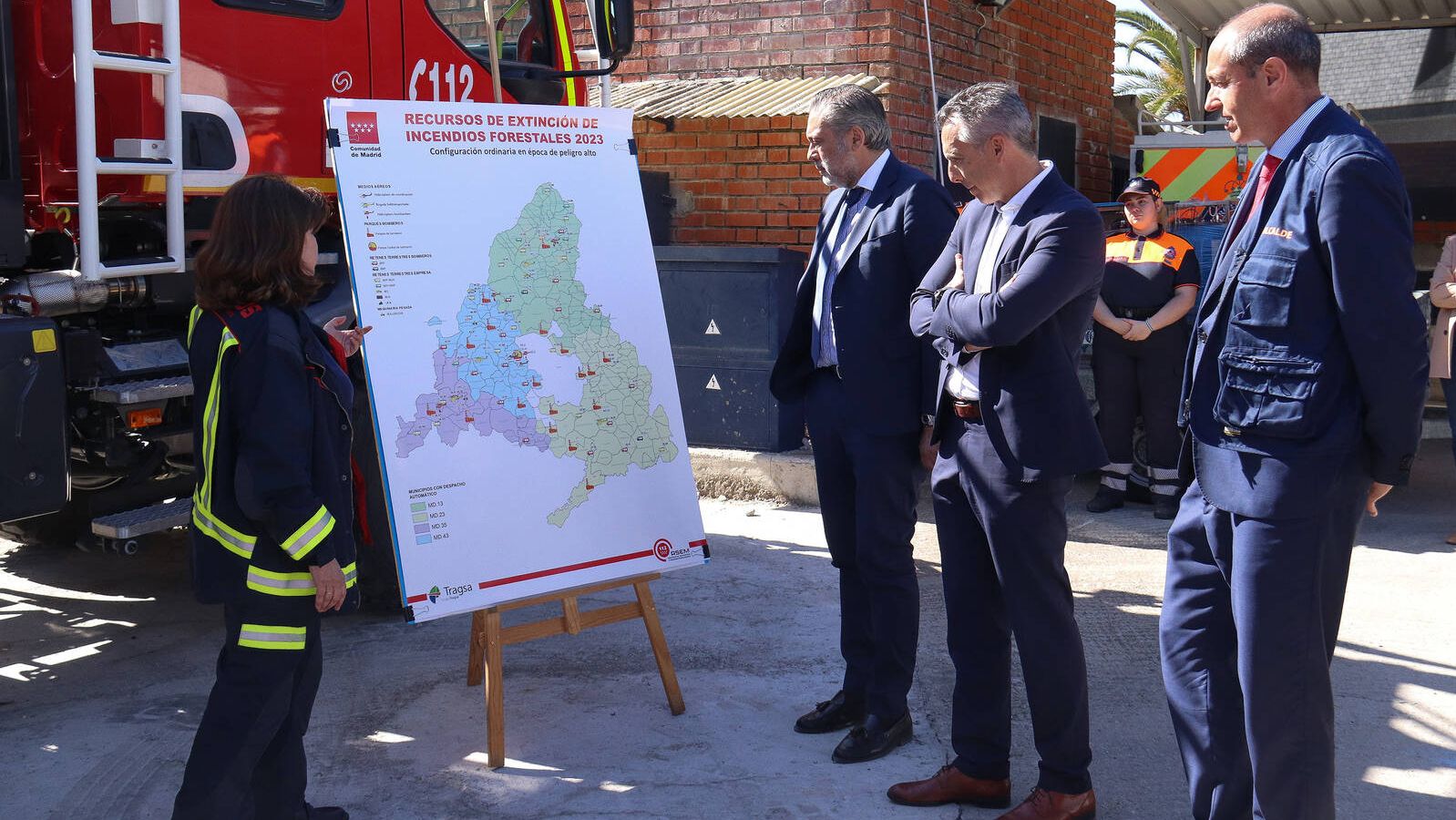 Nuevo Punto de Fuego
 Forestal en Sevilla la Nueva para apoyar las labores de prevención y extinción