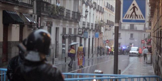 La Policía aborta una manifestación ilegal contra la Monarquía