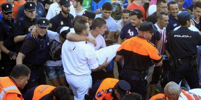 Tres heridos leves tras el primer encierro de San Sebastián