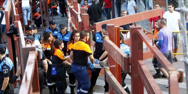 Dos heridos graves en el cuarto encierro de San Sebastián