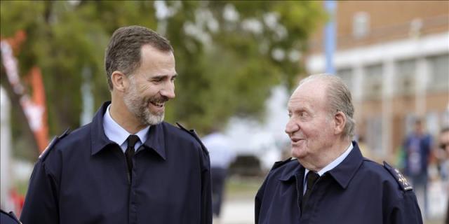 Felipe VI y Juan Carlos I coinciden por primera vez en un acto público