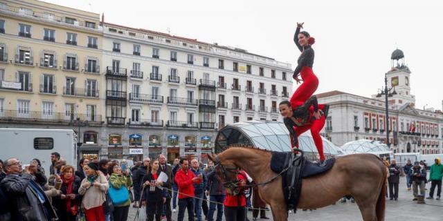 La Madrid Horse Week se exhibe en la Puerta del Sol