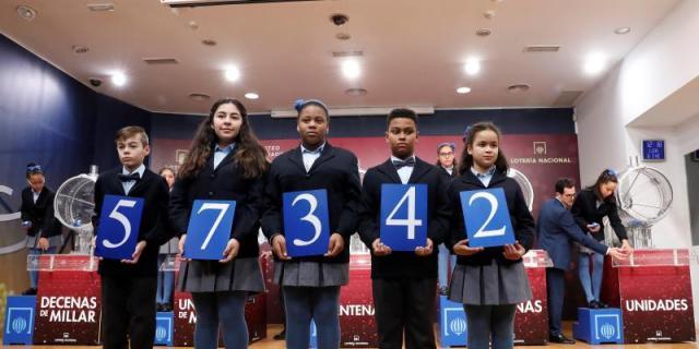 El número 57.342, primer premio del Niño, toca en Madrid y Torrejón de Ardoz