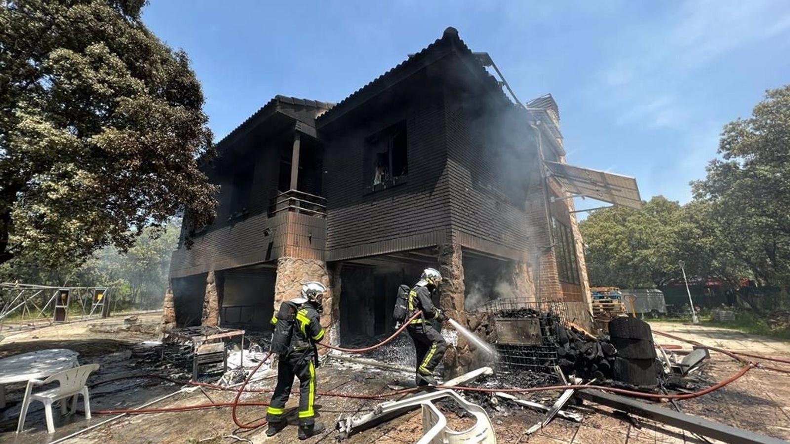 Herido el dueño de una vivienda incendiada en Alpedrete