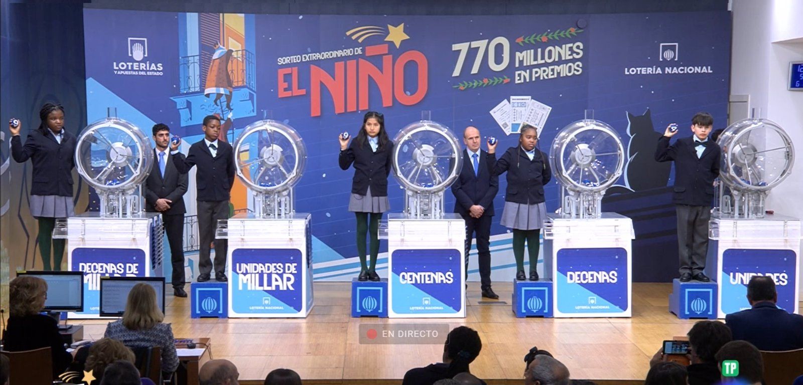 El 94.974, primer premio del sorteo de la Lotería del Niño