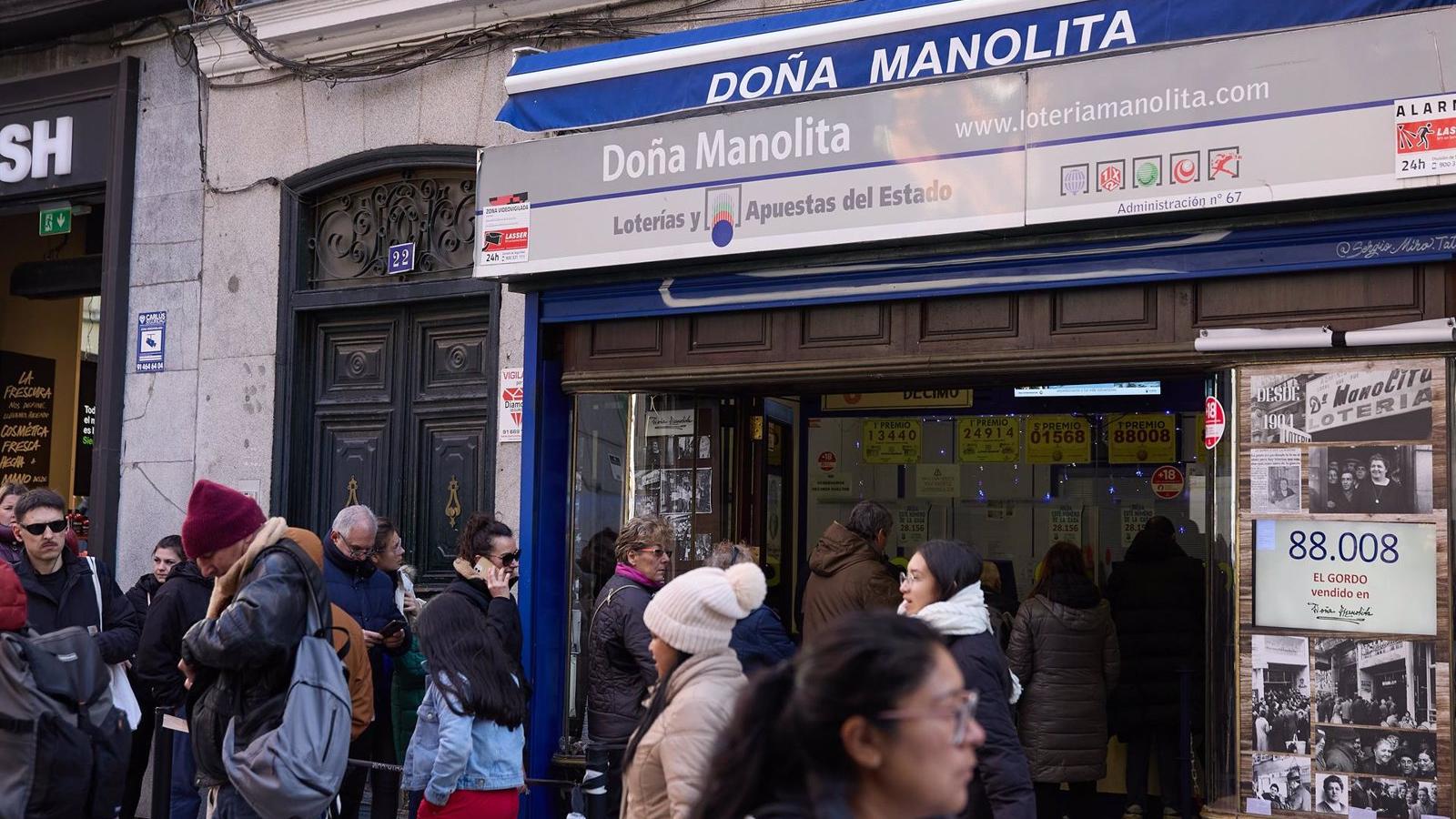 El tercer premio de 'El Niño', el 57.033, muy repartido en Madrid y otra decena de localidades de la región