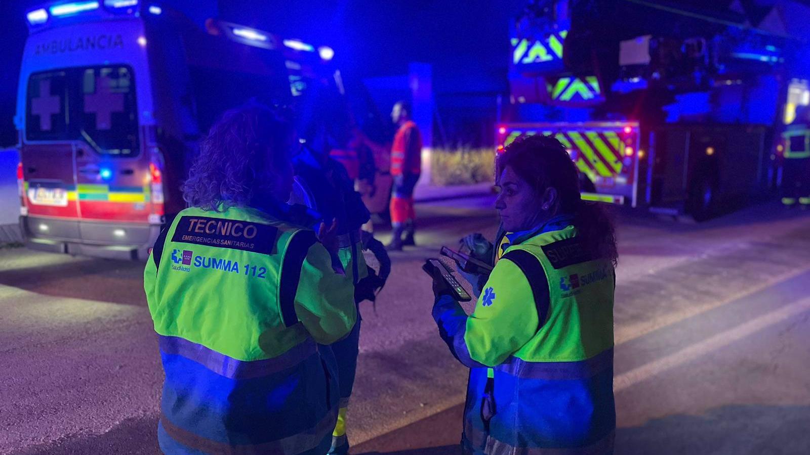 Arde el garaje de un chalet en Torres de la Alameda, con varios intoxicados por inhalación de humo