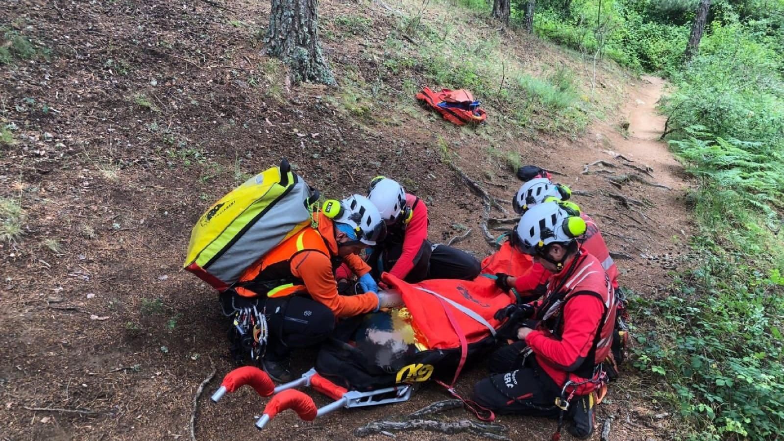 Rescatada una senderista de 58 años accidentada en Cercedilla