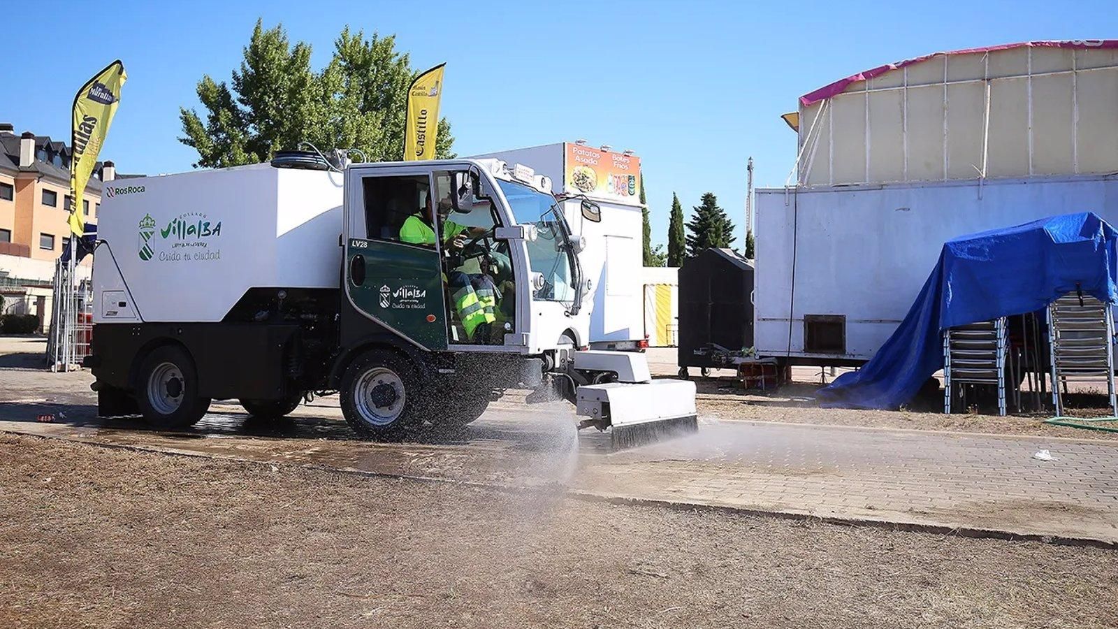  Refuerzo del servicio de limpieza en Collado Villalba por las Fiestas Patronales