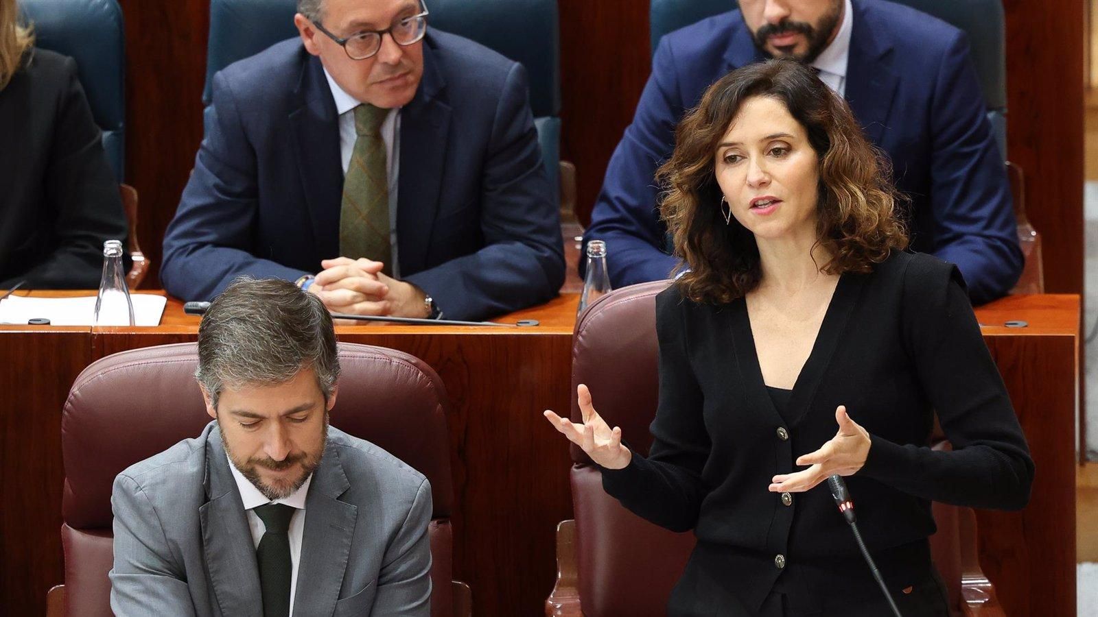 La presidenta madrileña acusa al Gobierno de obstaculizar el crecimiento de Madrid