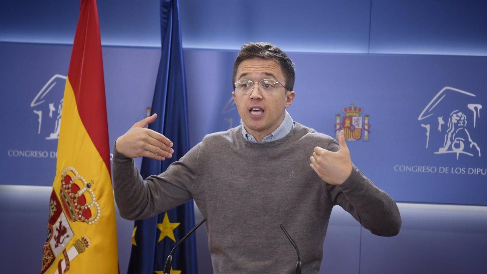 El exdiputado Íñigo Errejón tacha de 