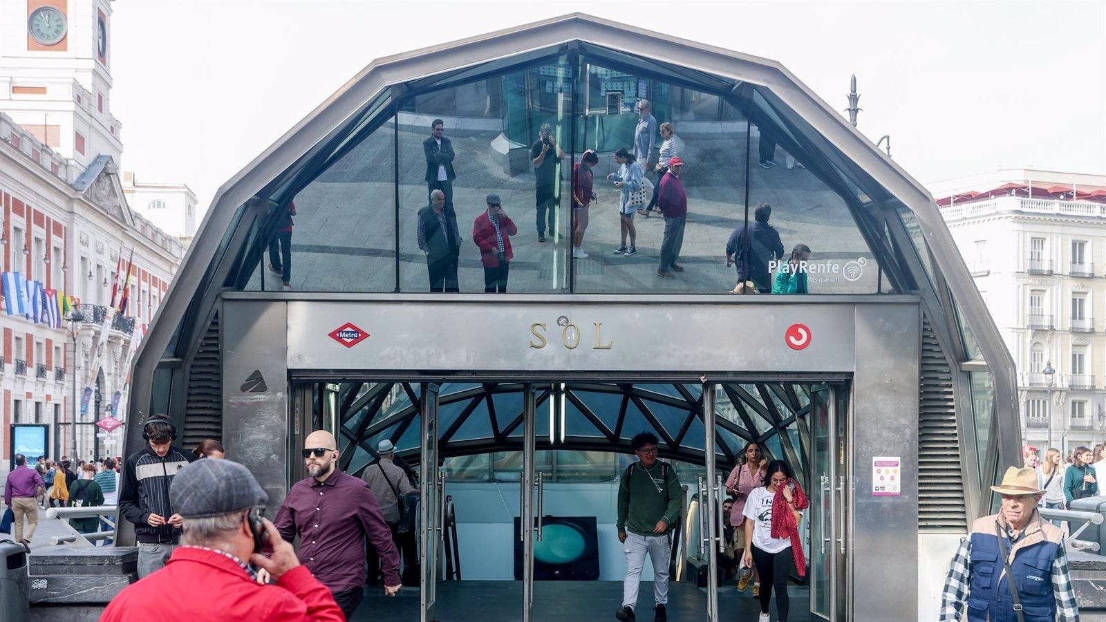 La estación de Sol clausurará sus accesos hasta el sábado por la tarde