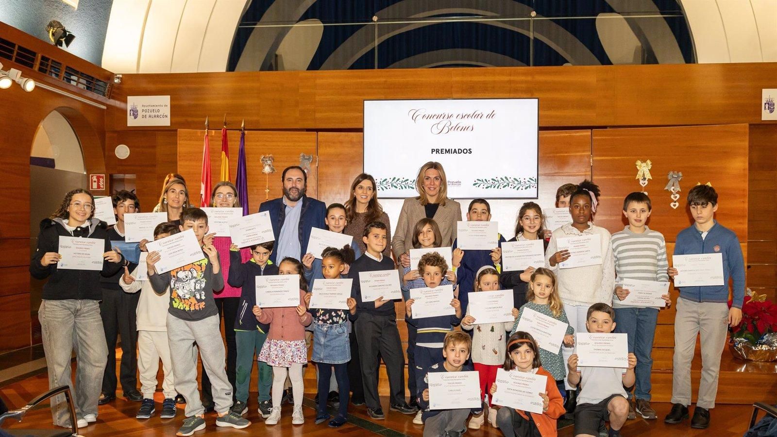 Pozuelo premia la creatividad escolar en su certamen navideño