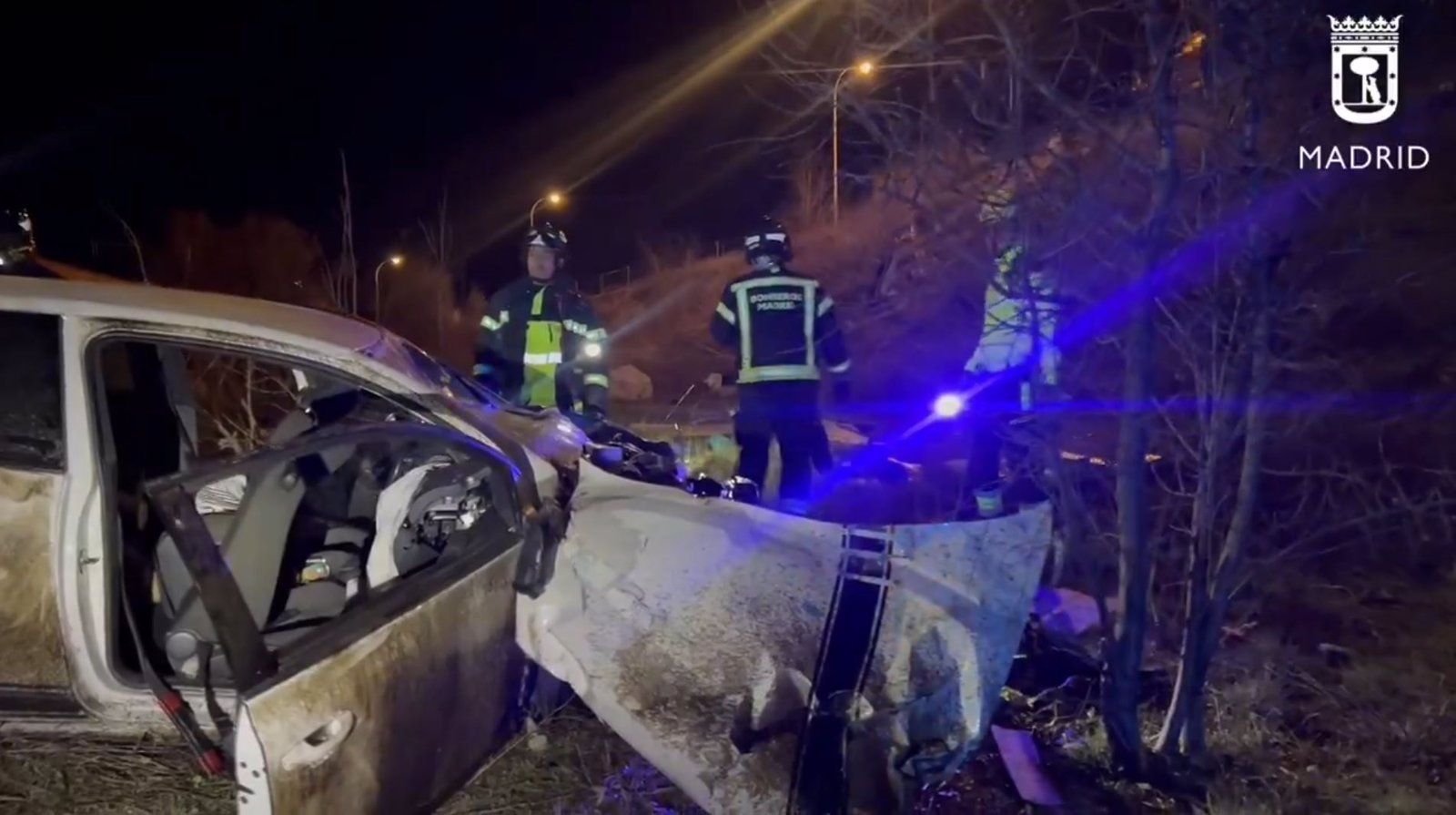 Dos heridos graves en un accidente en la carretera hacia Valdemingómez