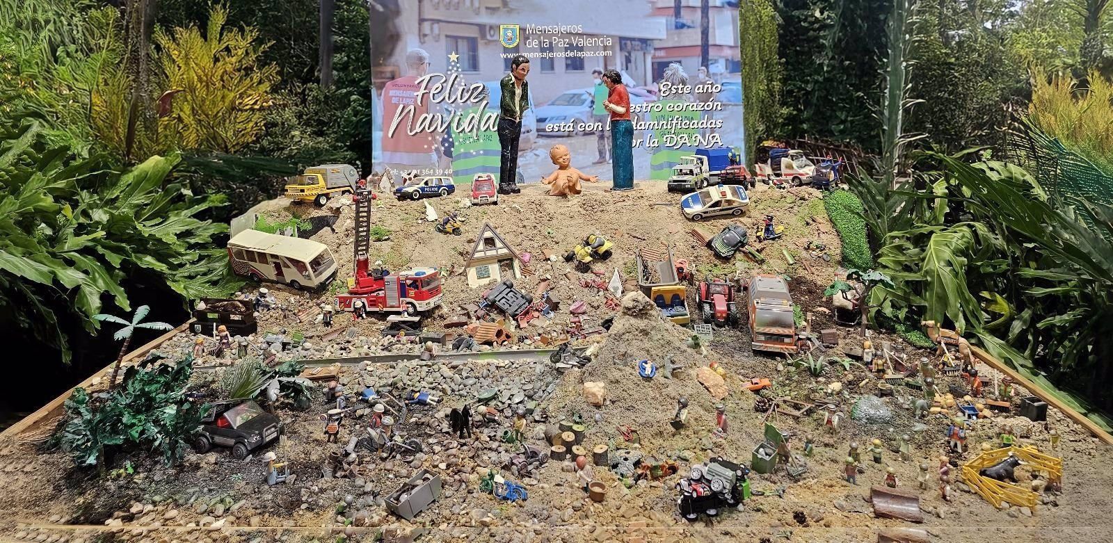 El Belén de San Antón homenajea a las víctimas de la DANA