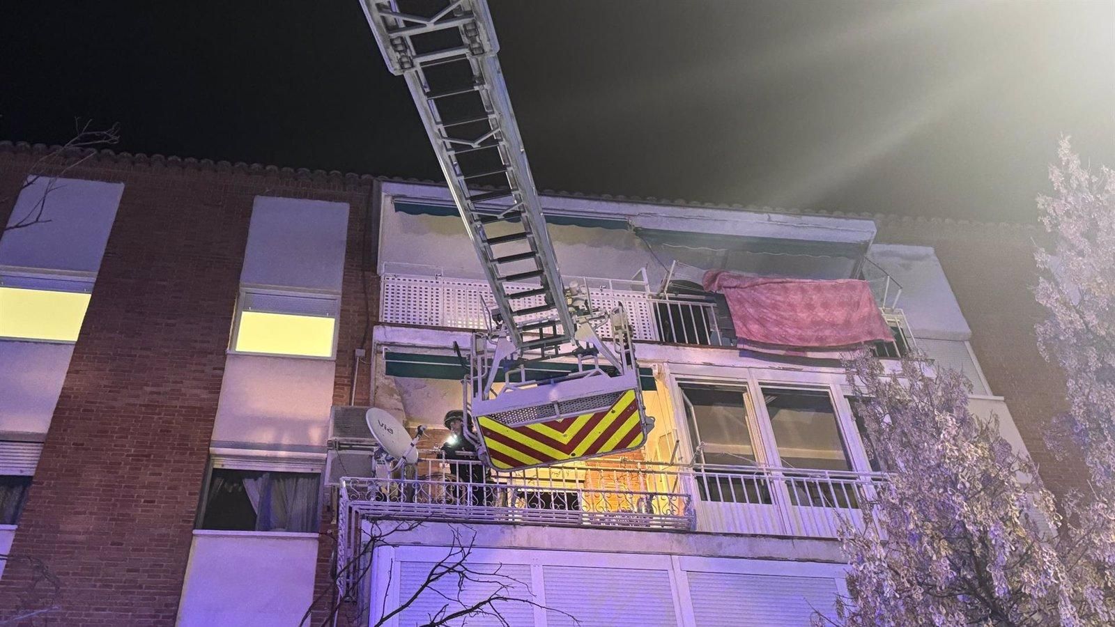 Incendio en Aranjuez deja nueve personas intoxicadas por humo