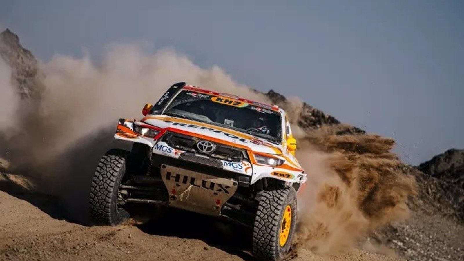 Esteve, optimista tras su 21ª posición en la octava etapa del Dakar