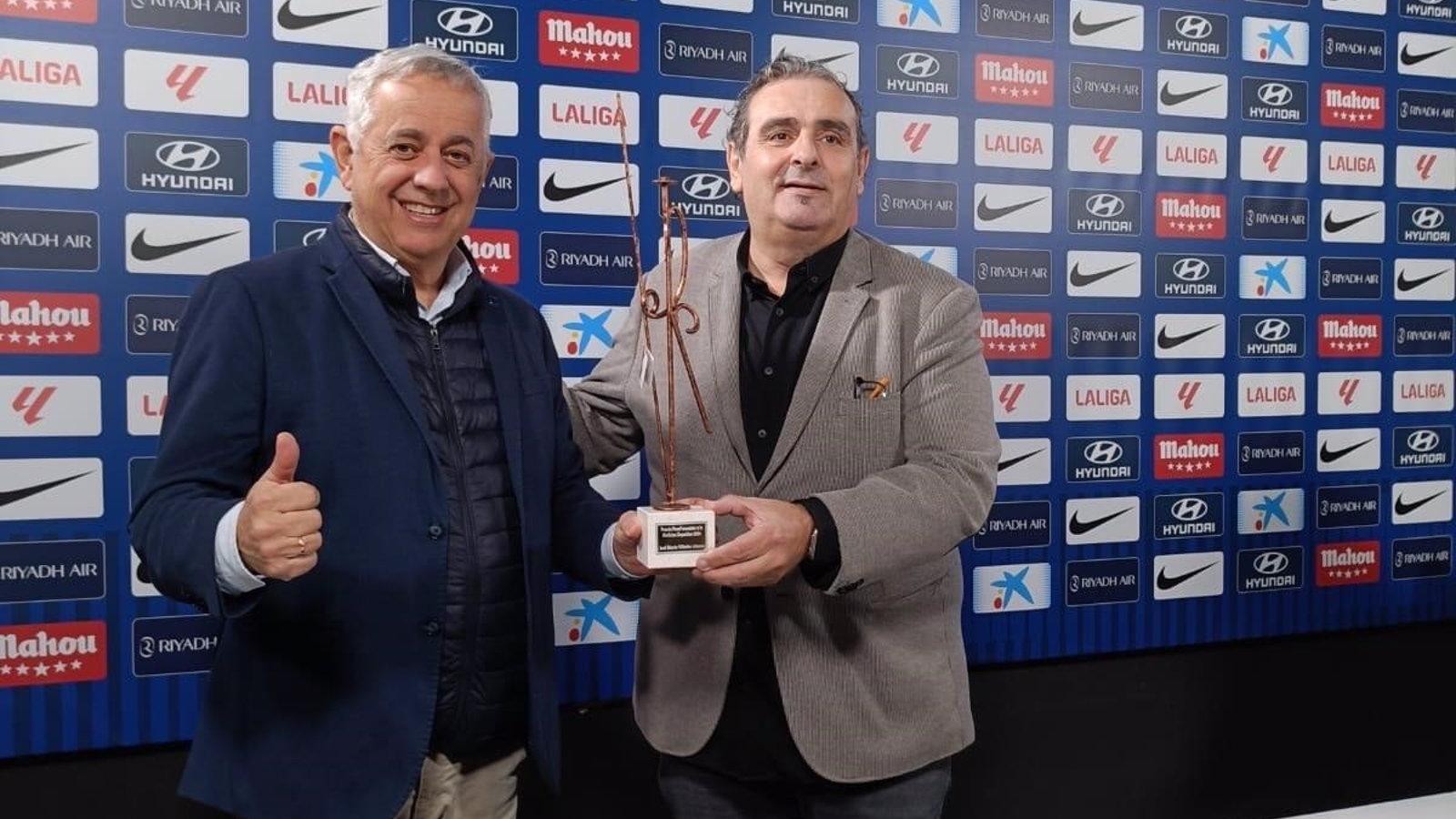 José María Villalón, jefe de servicios médicos del Atlético de Madrid, recibe el premio a la Medicina Deportiva 2024