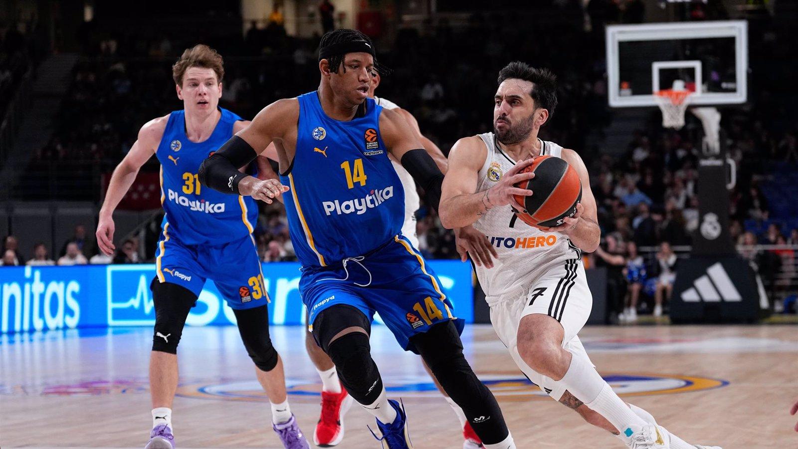 El Real Madrid sufre pero vence al Maccabi Tel Aviv en un emocionante duelo (116-113)