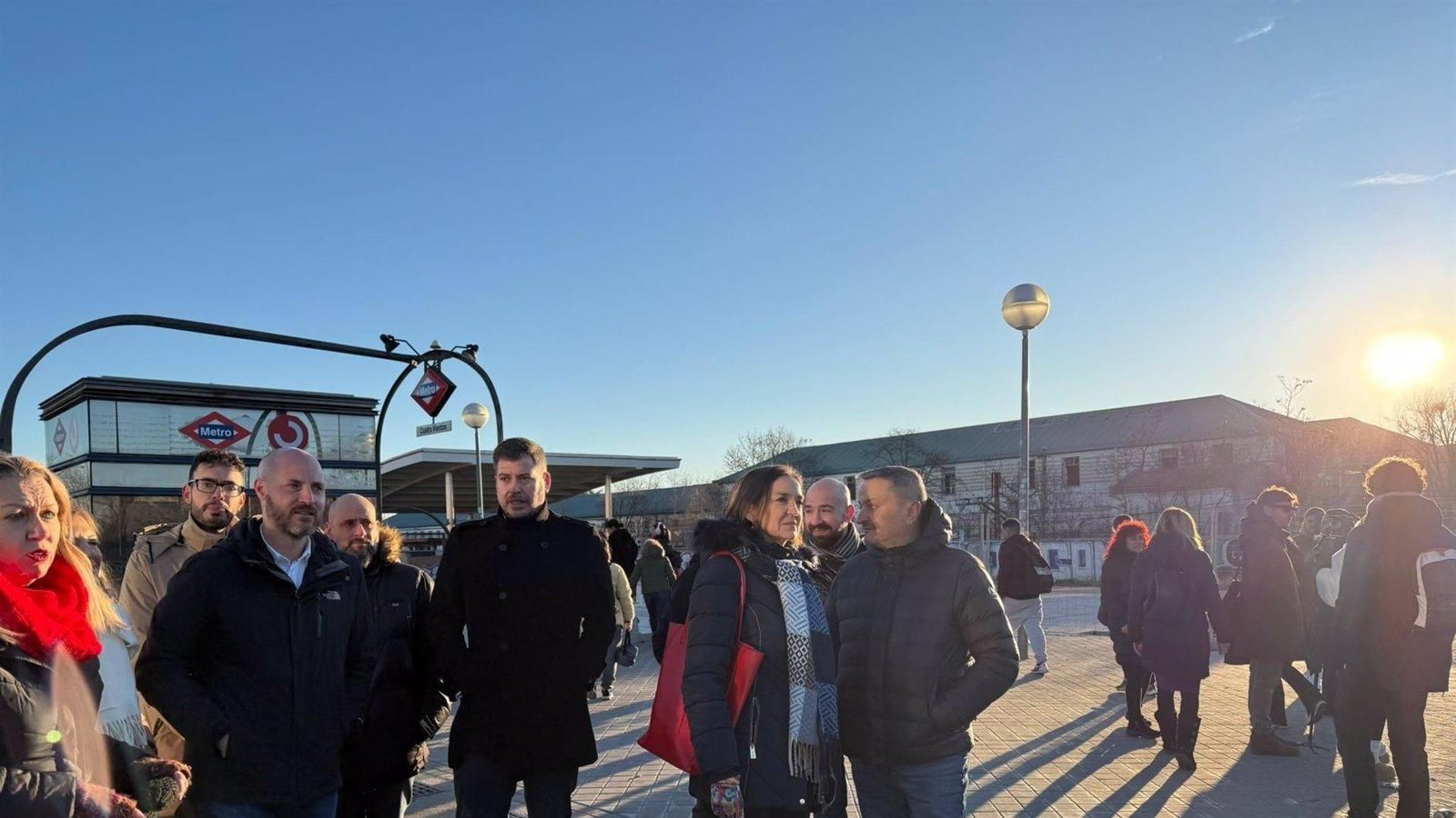 Los socialistas piden prolongar el carril bus hasta Príncipe Pío