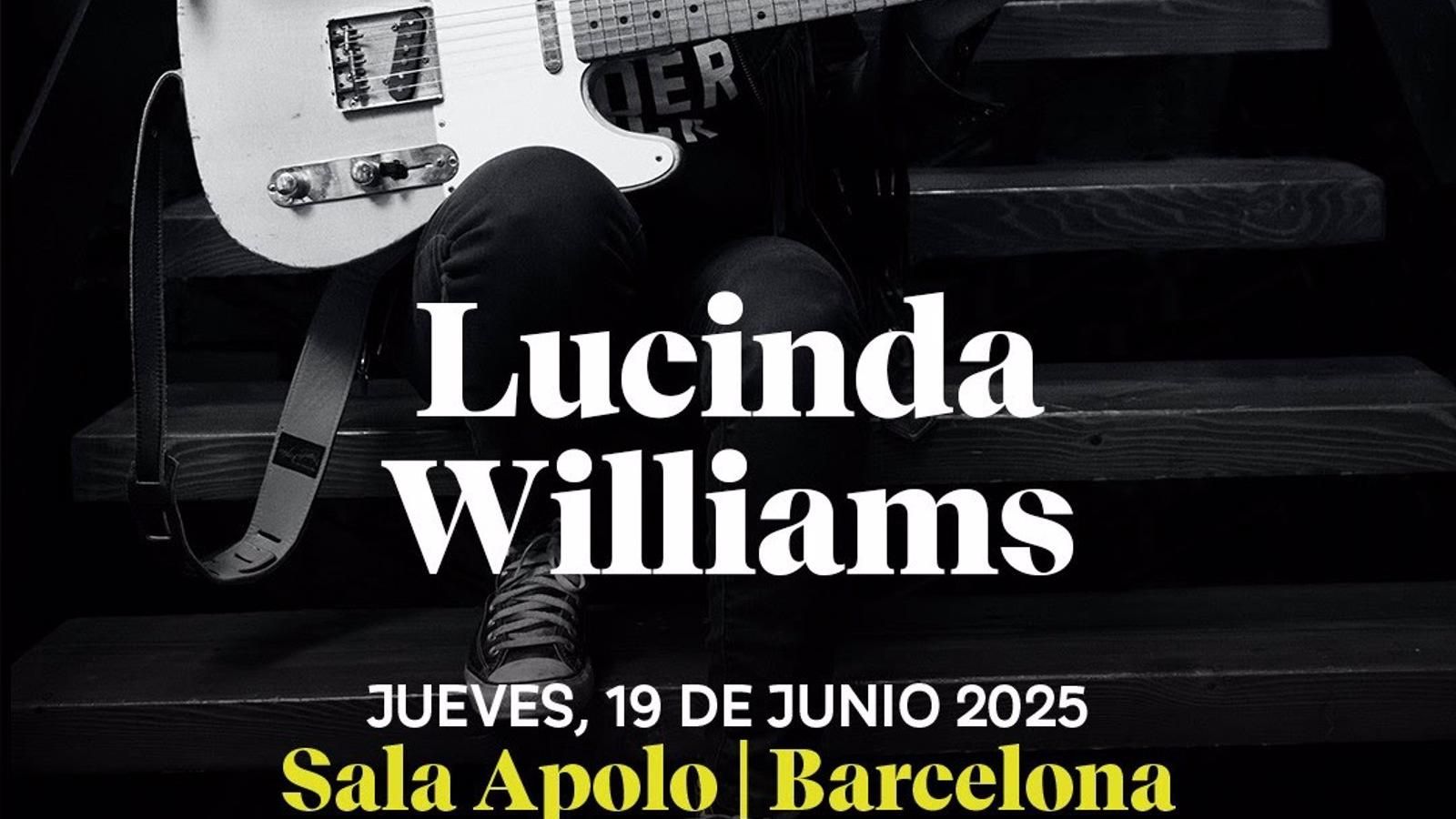 Lucinda Williams actuará en La Riviera el 21 de junio