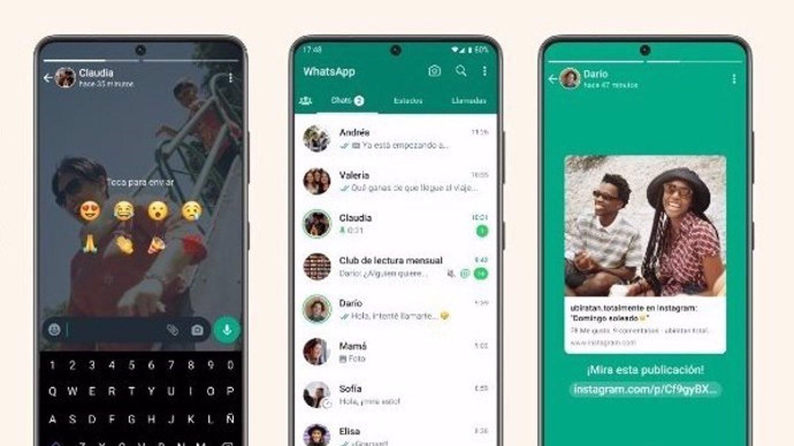 La música llega a los estados de WhatsApp