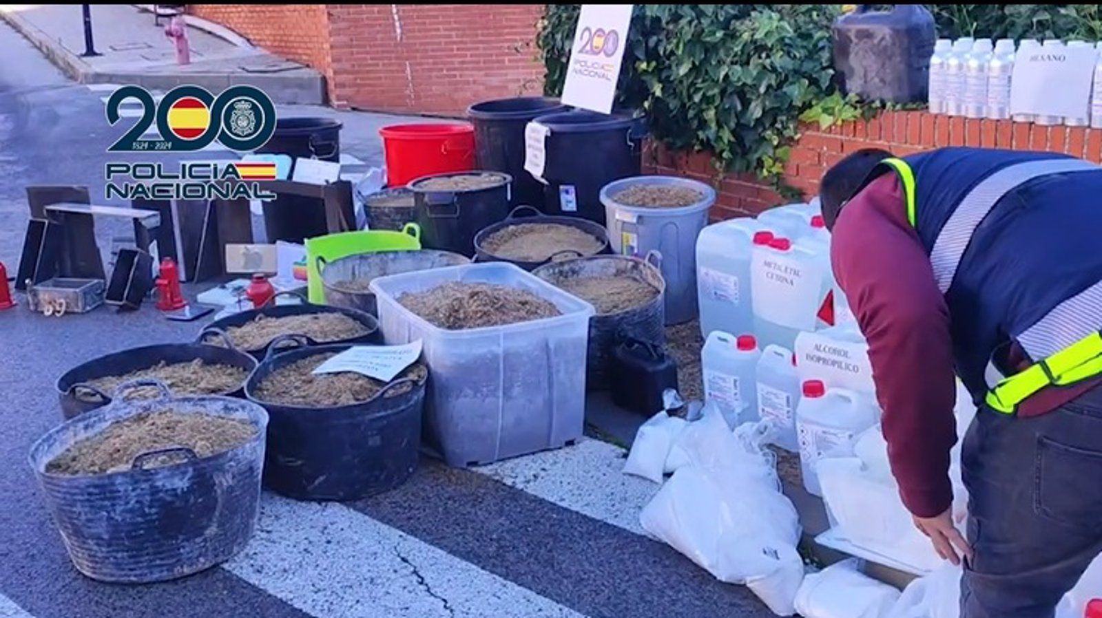 Desmantelan en Madrid un laboratorio clandestino de cocaína oculta en cajas de cartón