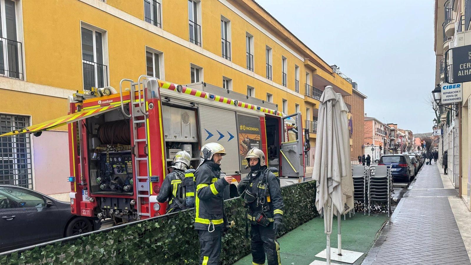 La explosión de una freidora causa un incendio en un restaurante de Aranjuez