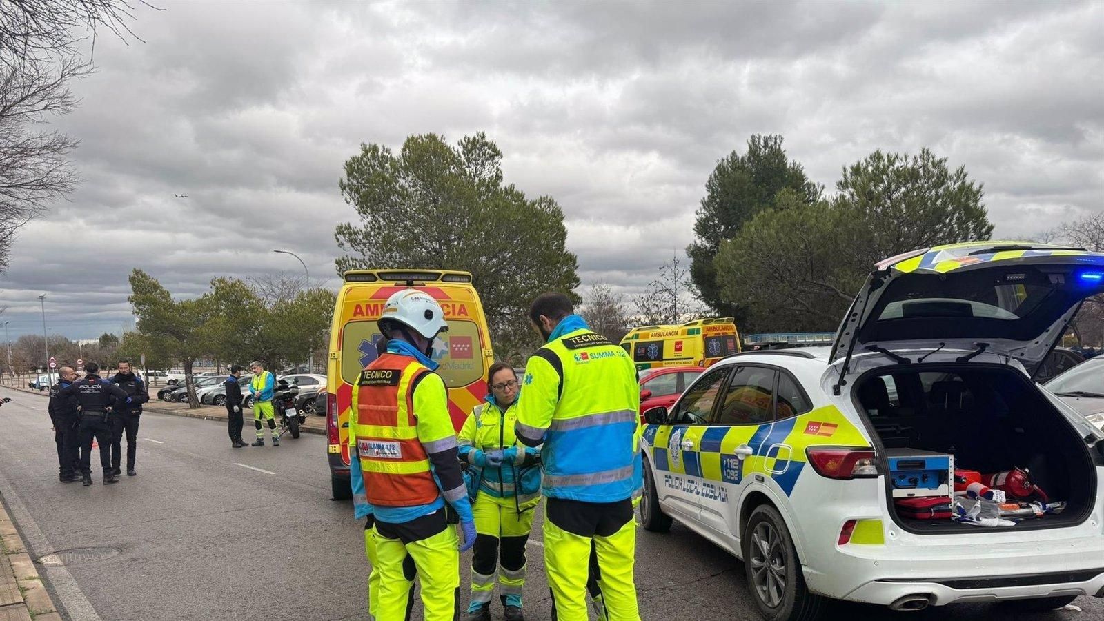 Fallece un joven de 26 años en un accidente de moto en Coslada; su acompañante, herida grave