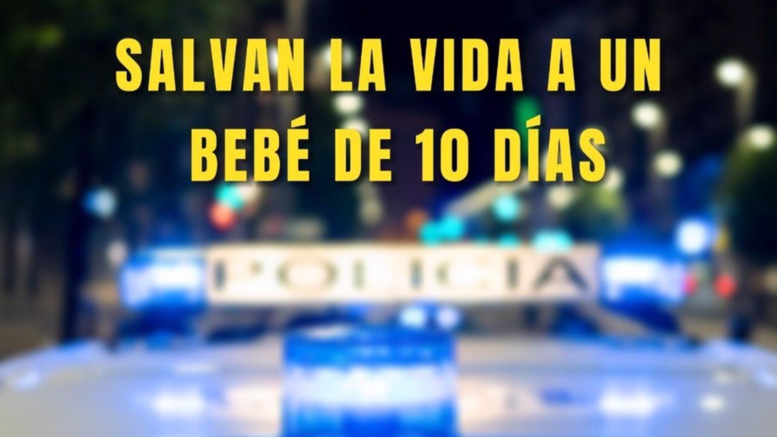 La Policía Municipal de Madrid escolta a un bebé en estado crítico hasta el hospital