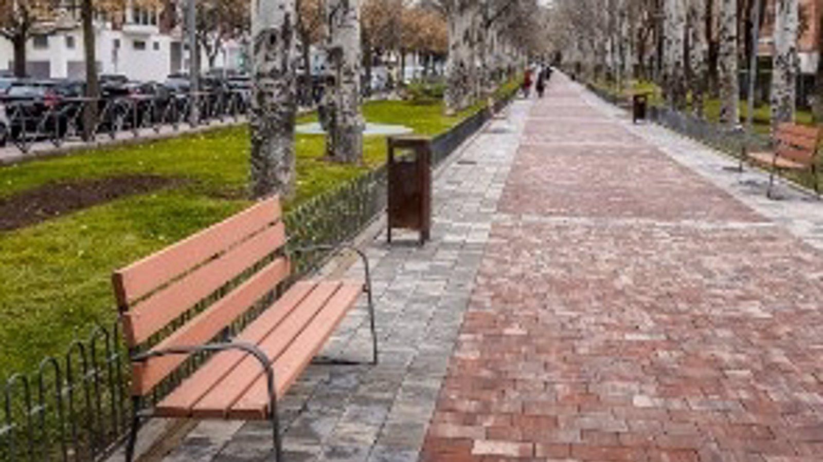 El Paseo de la Chopera de Torrejón se moderniza con accesibilidad mejorada y nuevo mobiliario urbano