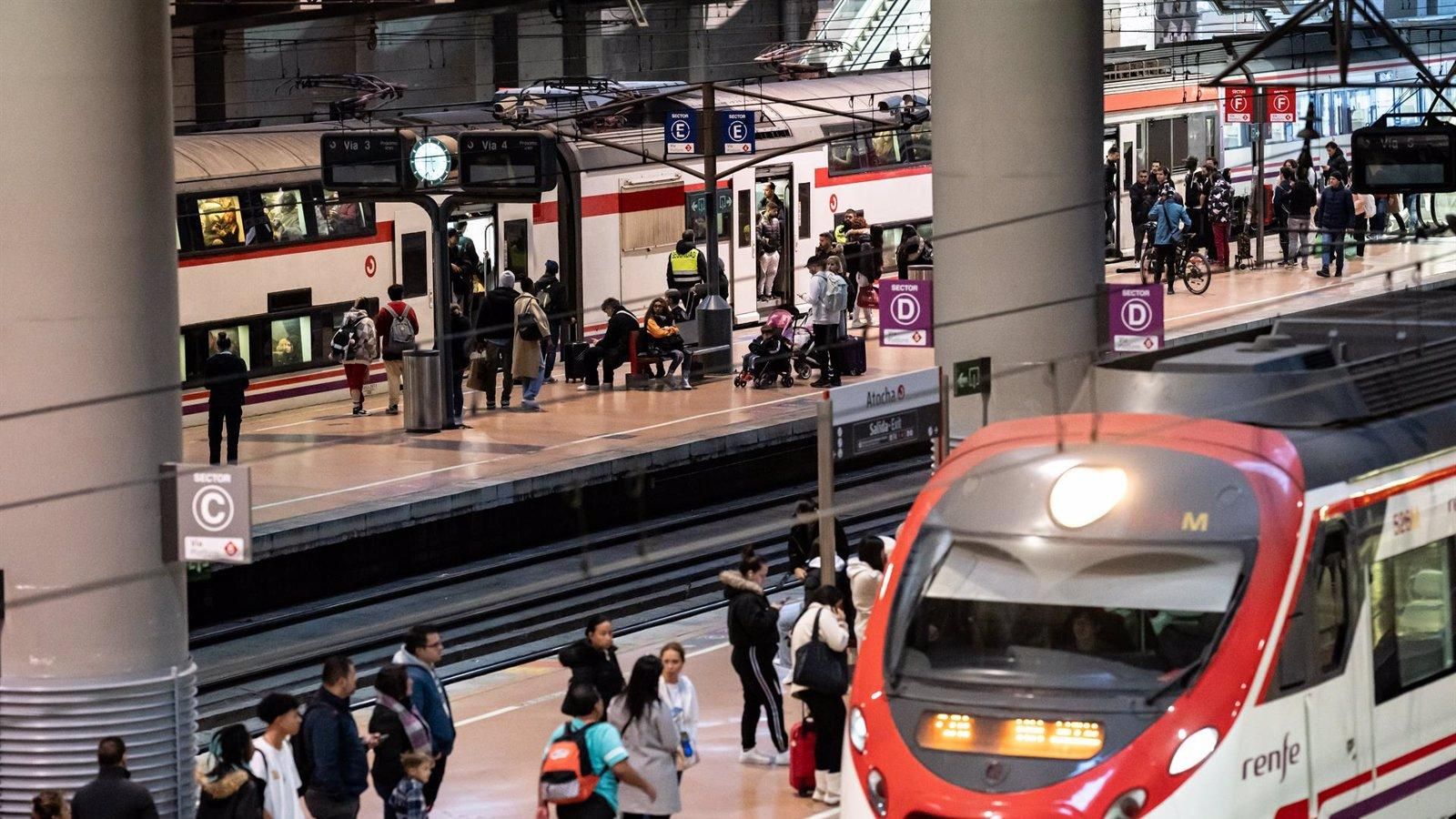 Cercanías Madrid incrementa un 5,4% su número de pasajeros en 2024