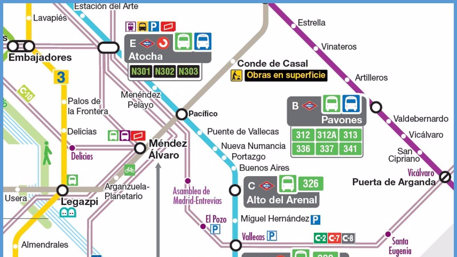 Consulta el plan de movilidad por las obras del Intercambiador en Conde de Casal