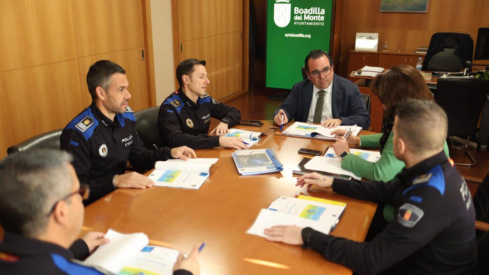 La Policía Local de Boadilla reforzó su plantilla y aumentó el patrullaje y las actuaciones en las calles en 2024