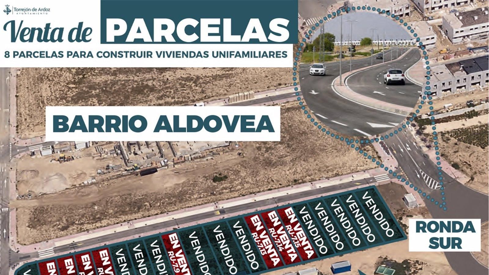 El Ayuntamiento de Torrejón de Ardoz oferta ocho parcelas para viviendas unifamiliares en Aldovea