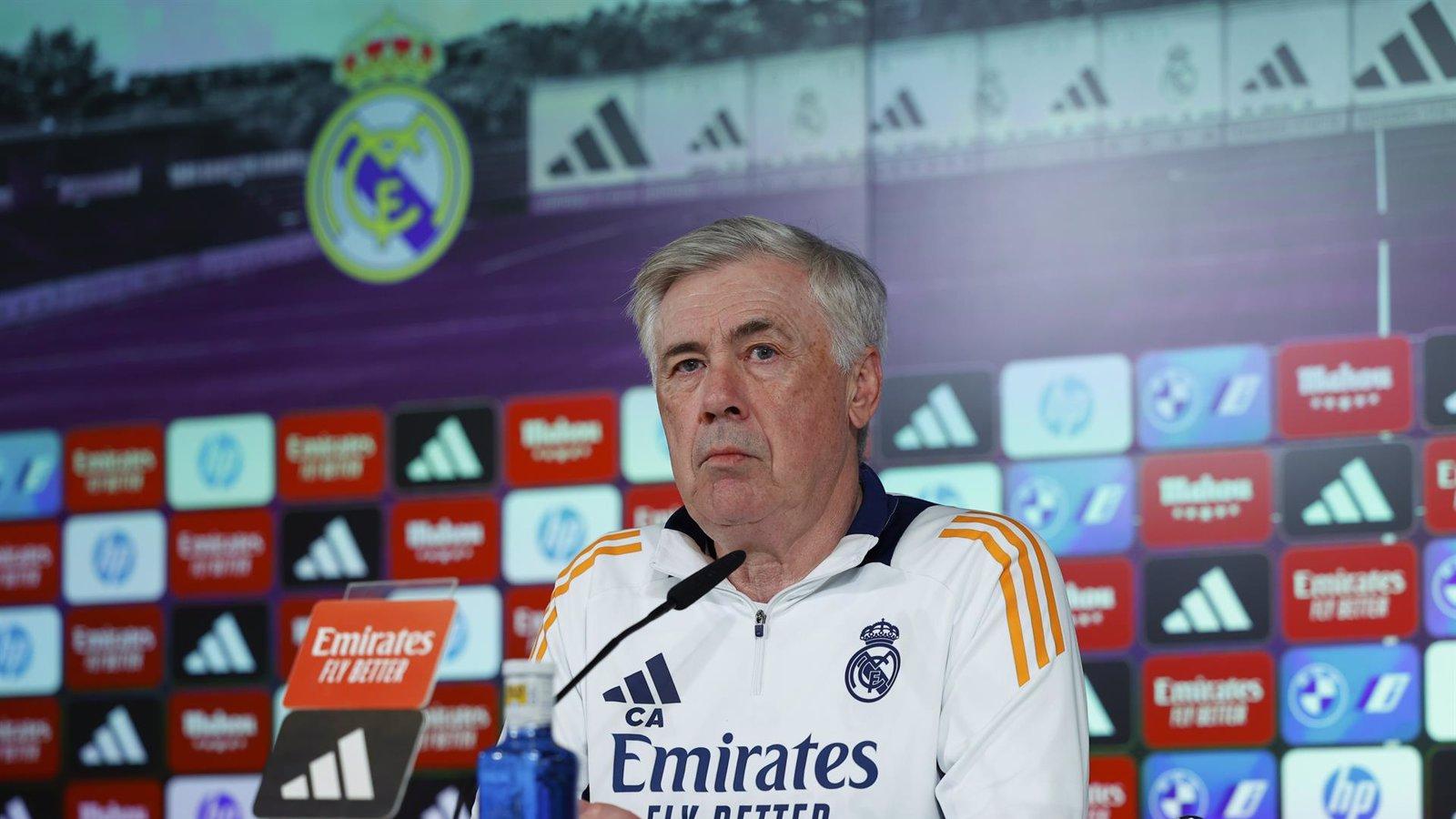 Ancelotti responde a Tebas y defiende la postura del Real Madrid sobre el arbitraje