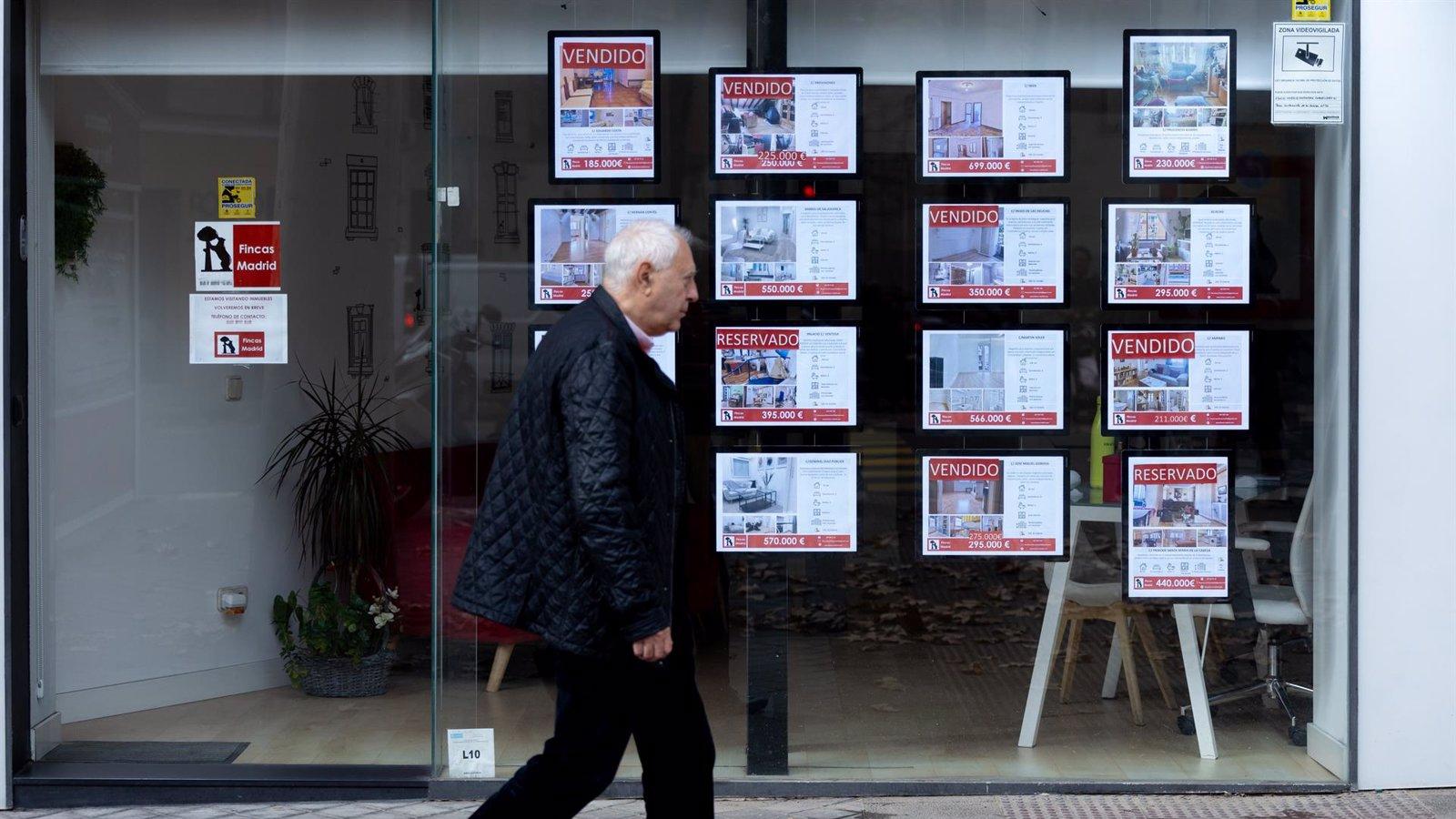 Las hipotecas sobre viviendas subieron un 10,68% en Madrid en 2024 con 70.339 firmas