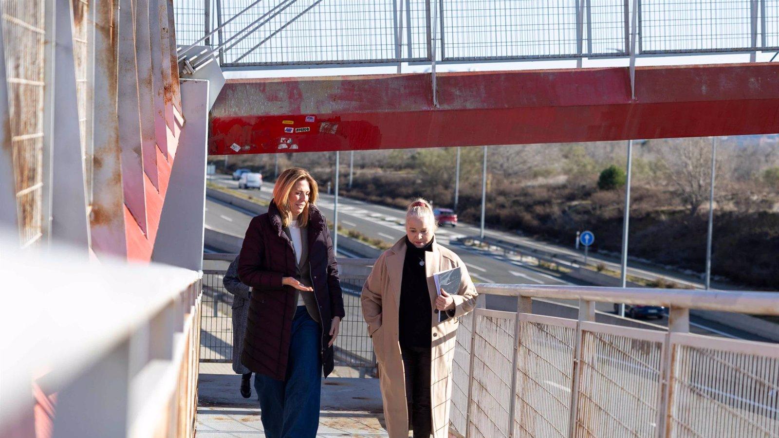 Comienzan las obras de renovación de la pasarela peatonal en la M-503 en Pozuelo de Alarcón