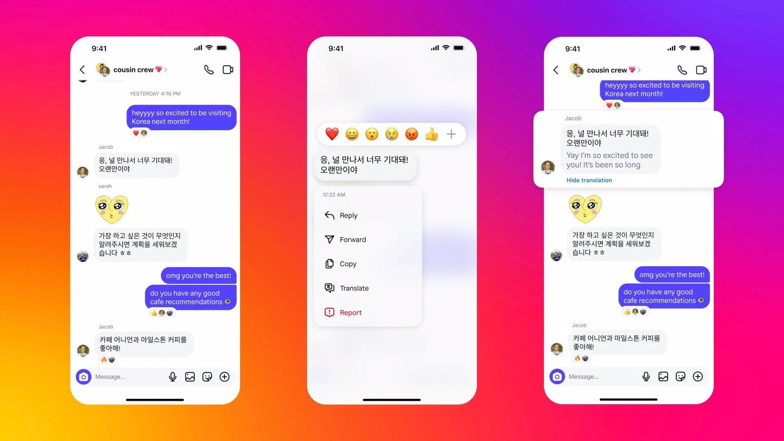 Instagram lanza mejoras para traducir, fijar y programar mensajes