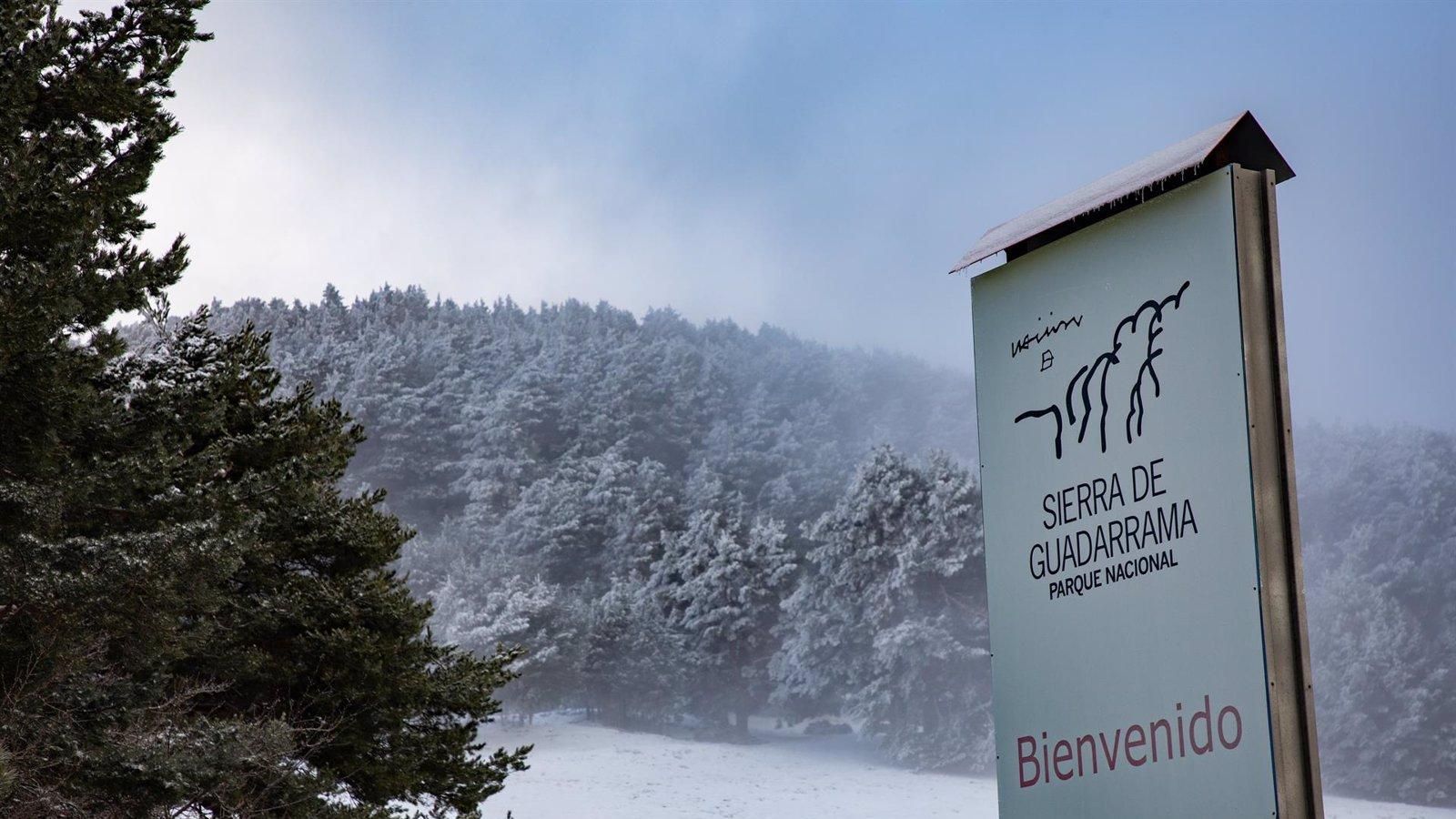 La nieve complica el tráfico en la Sierra de Madrid: carreteras cortadas y uso obligatorio de cadenas