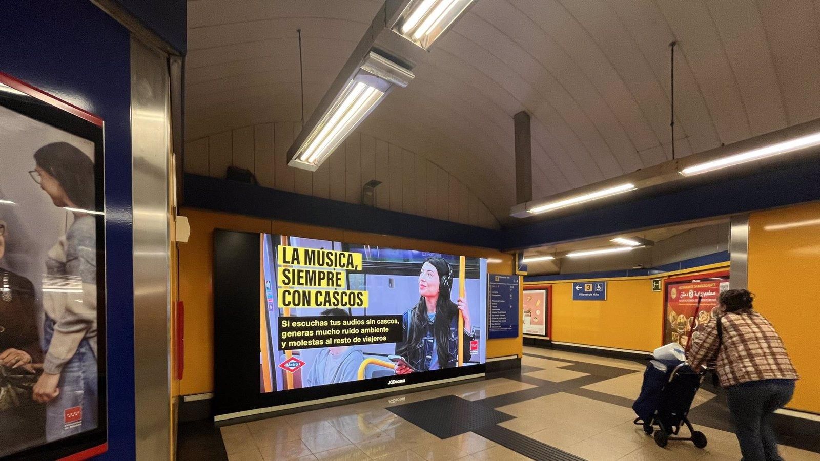 La Comunidad lanza una campaña para fomentar el civismo en Metro